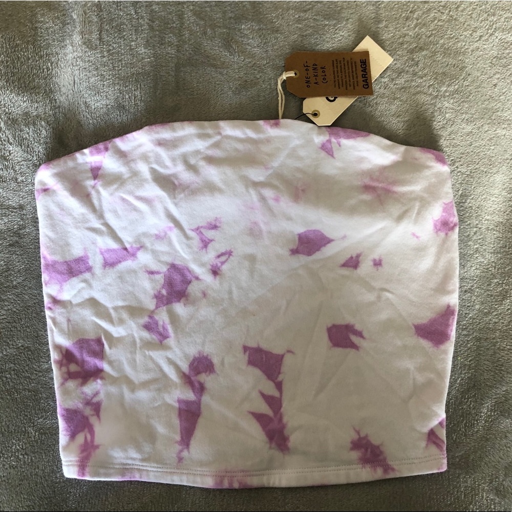 NWT Garage Tie-dye Tube Top